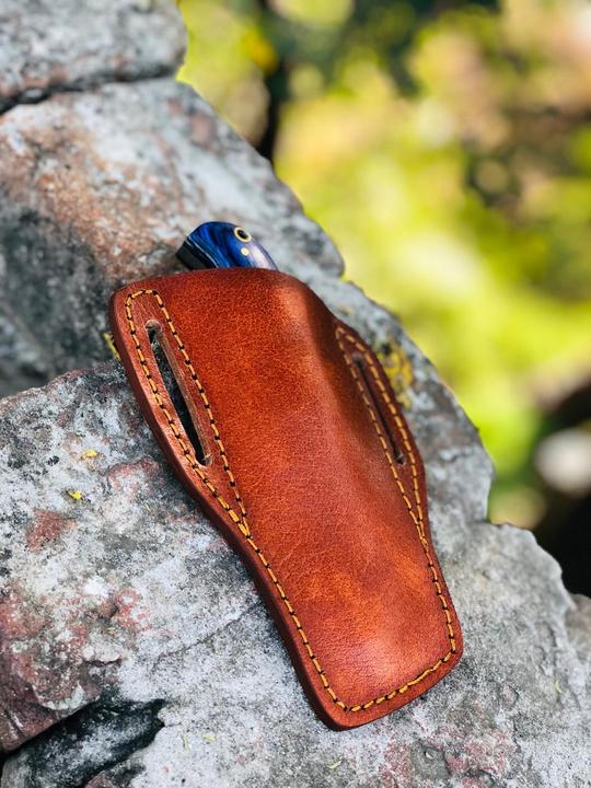 Custom Handmade Damascus Steel Bull Cutter knife
