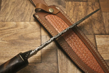 Beautiful Custom Handmade Damascus Steel Hunting knife" Rose Wood Handle - NB CUTLERY LTD