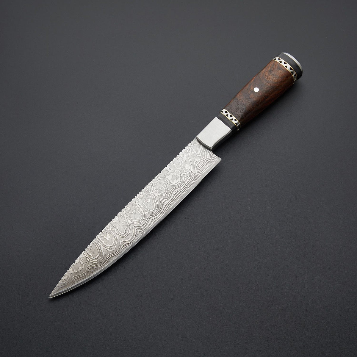 CUSTOM MADE DAMASCUS KITCHEN // CHEF KNIFE + Pouch