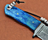 Custom Handmade Damascus Steel Hunting Knife Gut Hook - NB CUTLERY LTD