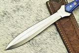 HAND MADE D2 TOOL STEEL BLADE FULL TANG KNIFE | HARD WOOD - NB CUTLERY LTD