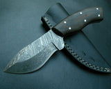 Handmade Damascus Steel Hunting Knife Handle Micarta - NB CUTLERY LTD