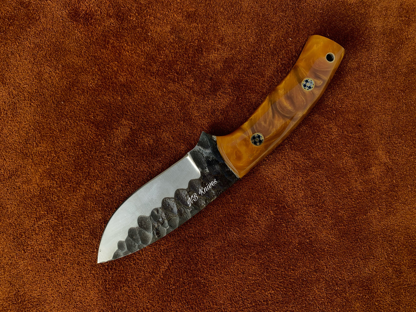 |NB KNIVES| CUSTOM HANDMADE HIGH CORBAN STEEL SKINNER KNIFE HANDLE REZON