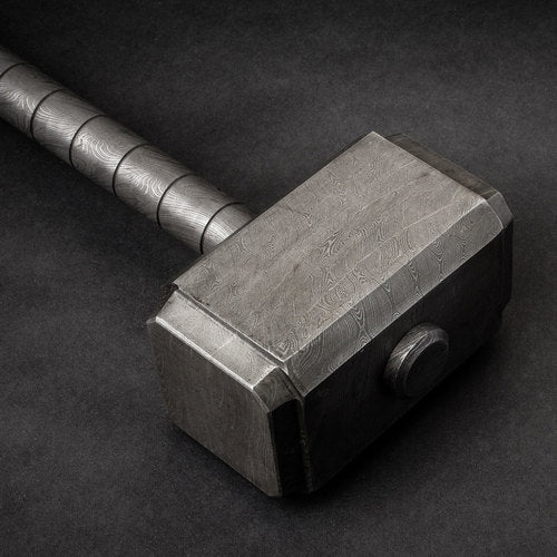 Thor's Hammer Solid Damascus Steel - NB CUTLERY LTD