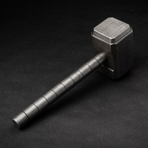 Thor's Hammer Solid Damascus Steel - NB CUTLERY LTD