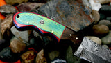 Custom Handmade Damascus Steel Camping Hunting EDC Knife