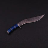 |NB KNIVES| CUSTOM HANDMADE DAMASSCUS STEEL KUKRI KNIFE WITH LEATHER SHEATH