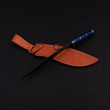 |NB KNIVES| CUSTOM HANDMADE DAMASSCUS STEEL KUKRI KNIFE WITH LEATHER SHEATH