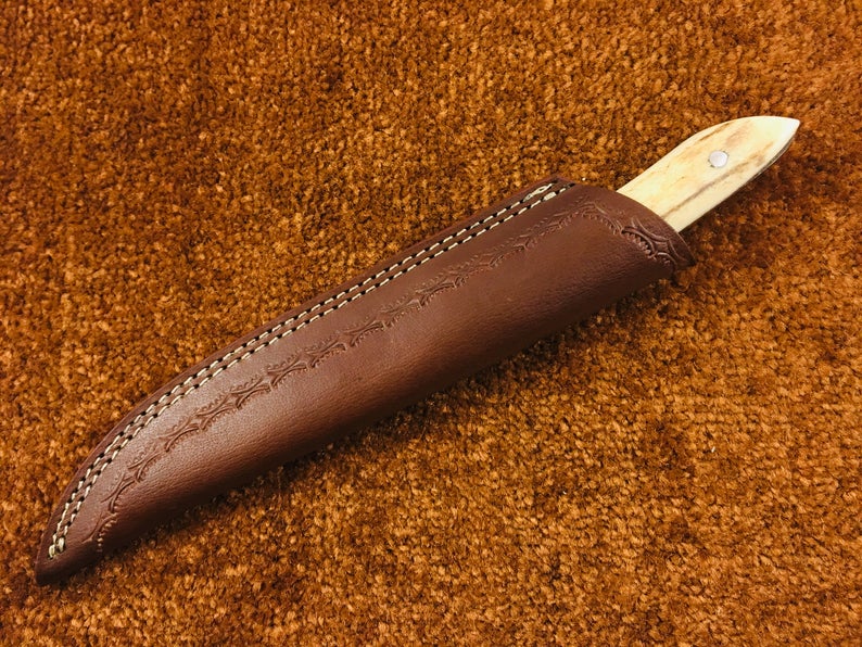 |NB KNIVES| CUSTOM HANDMADE D2 STEEL STAG HORN HUNTING KNIFE