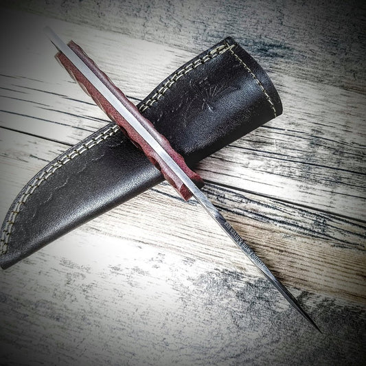 Damascus Hunting Knife Handle Mukarta - NB CUTLERY LTD