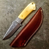 / HAND ENGRAVED / Hunting / Camping / Hand Made / Custom / Bone Handle / 440C / High Hardness - NB CUTLERY LTD