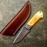 / HAND ENGRAVED / Hunting / Camping / Hand Made / Custom / Bone Handle / 440C / High Hardness - NB CUTLERY LTD