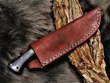BEAUTIFUL CUSTOM HANDMADE DAMASCUS STEEL HUNTING KNIFE - NB CUTLERY LTD