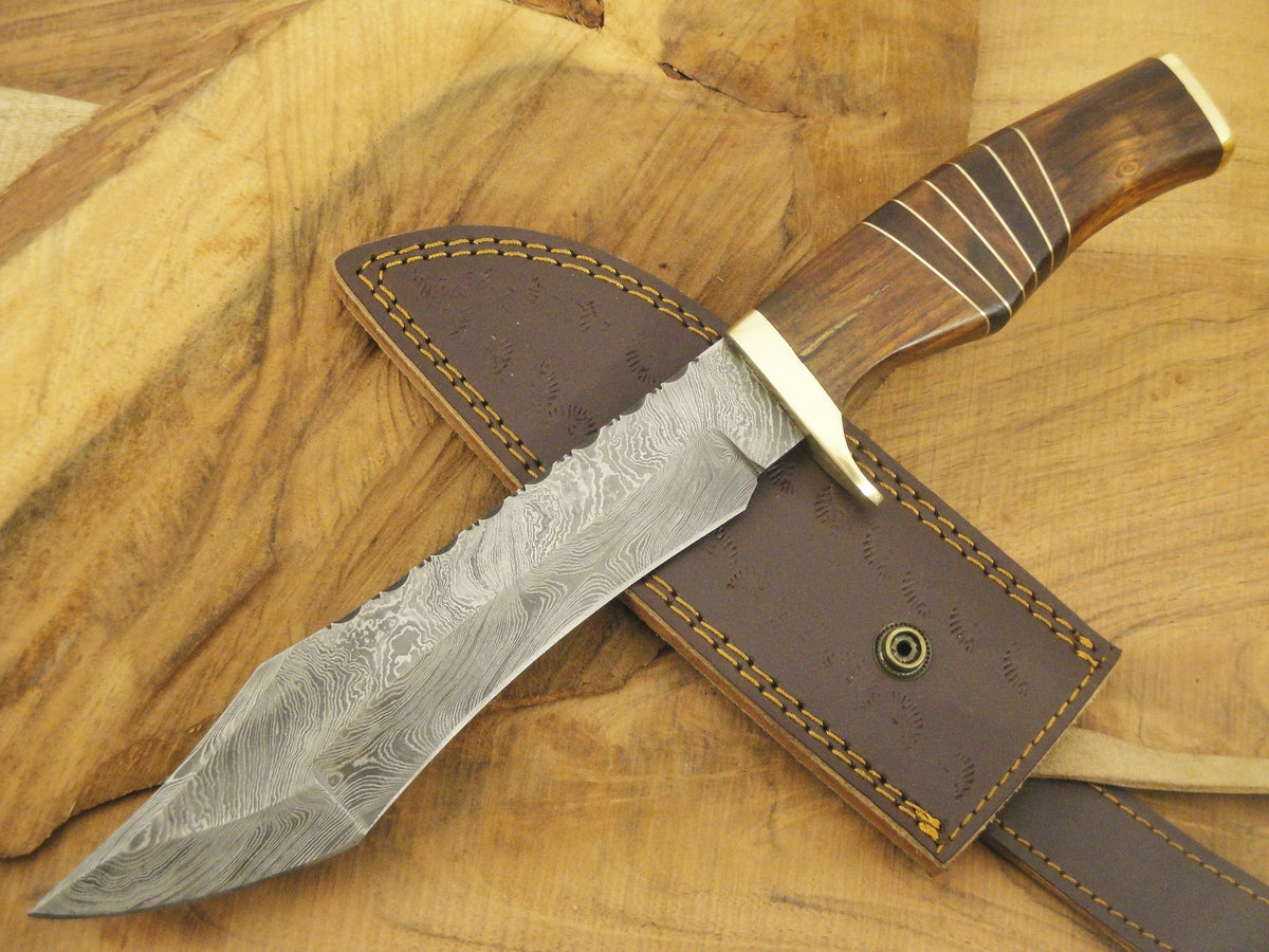 Damascus Hand Made Hunting knife - NB CUTLERY LTD