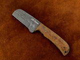 |NB KNIVES| CUSTOM HANDMADE COWBOY BULL CUTTER KNIFE WITH LEATHER SHEATH