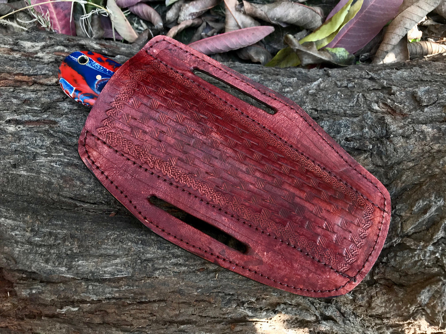 |NB KNIVES| CUSTOM HANDMADE DAMASCUS COWBOY BULL CUTTER KNIFE WITH LEATHER SHEATH