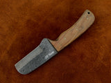 |NB KNIVES| CUSTOM HANDMADE COWBOY BULL CUTTER KNIFE WITH LEATHER SHEATH