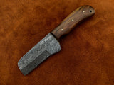 |NB KNIVES| CUSTOM HANDMADE COWBOY BULL CUTTER KNIFE WITH LEATHER SHEATH