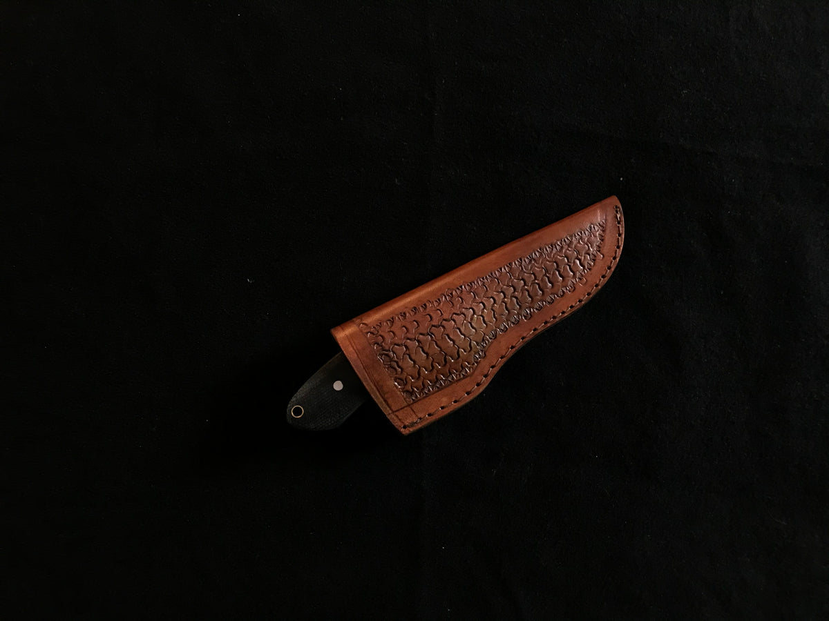 Handcrafted Damascus Skinner Knife with Micarta Handle