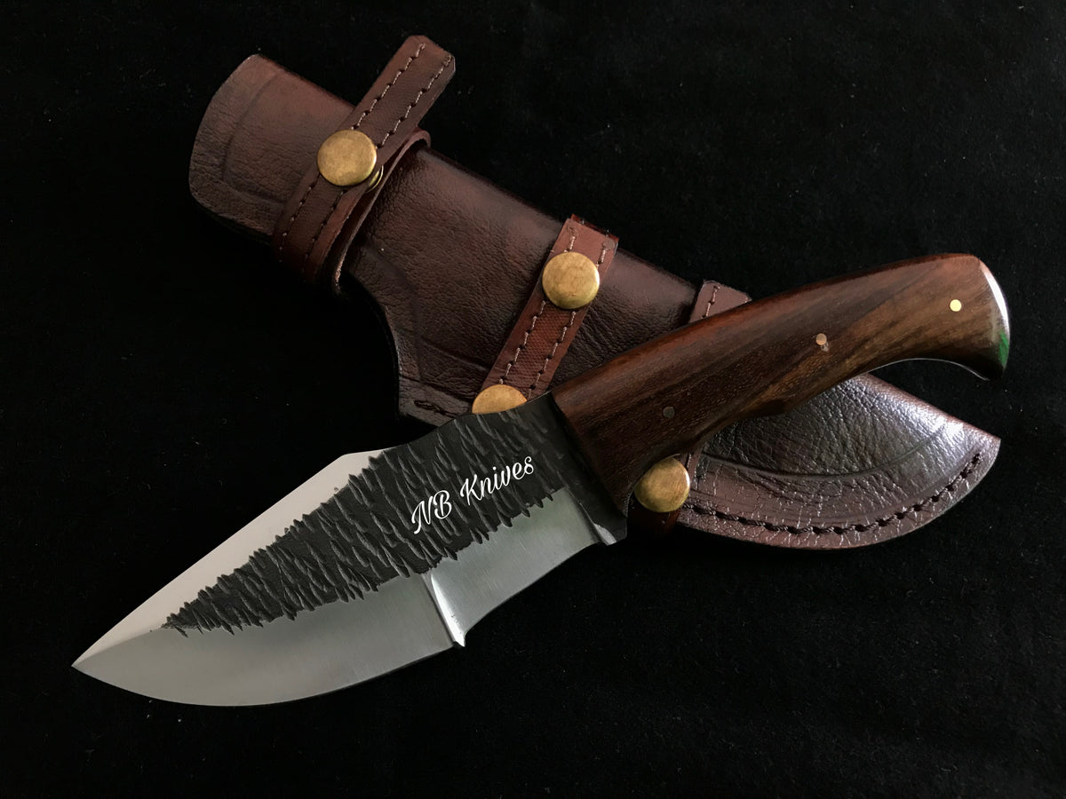 1095 Steel Skinner Knife with Rosewood Handle