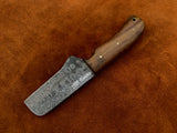|NB KNIVES| CUSTOM HANDMADE COWBOY BULL CUTTER KNIFE WITH LEATHER SHEATH