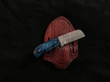 |NB KNIVES| CUSTOM HANDMADE COWBOY BULL CUTTER KNIFE WITH LEATHER SHEATH