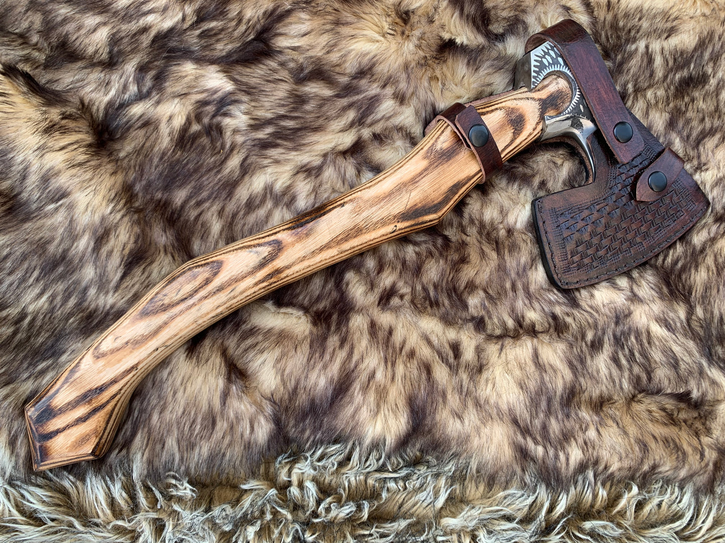 |NB KNIVES| Custom Handmade Viking axe, battle Axe, Engraved Axe, personalized Axe, best gift for him, custom Axe,