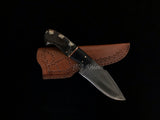 CUSTOM HANDMADE 5160 SPRING STEEL BUSH CRAFT SURVIVAL KNIFE