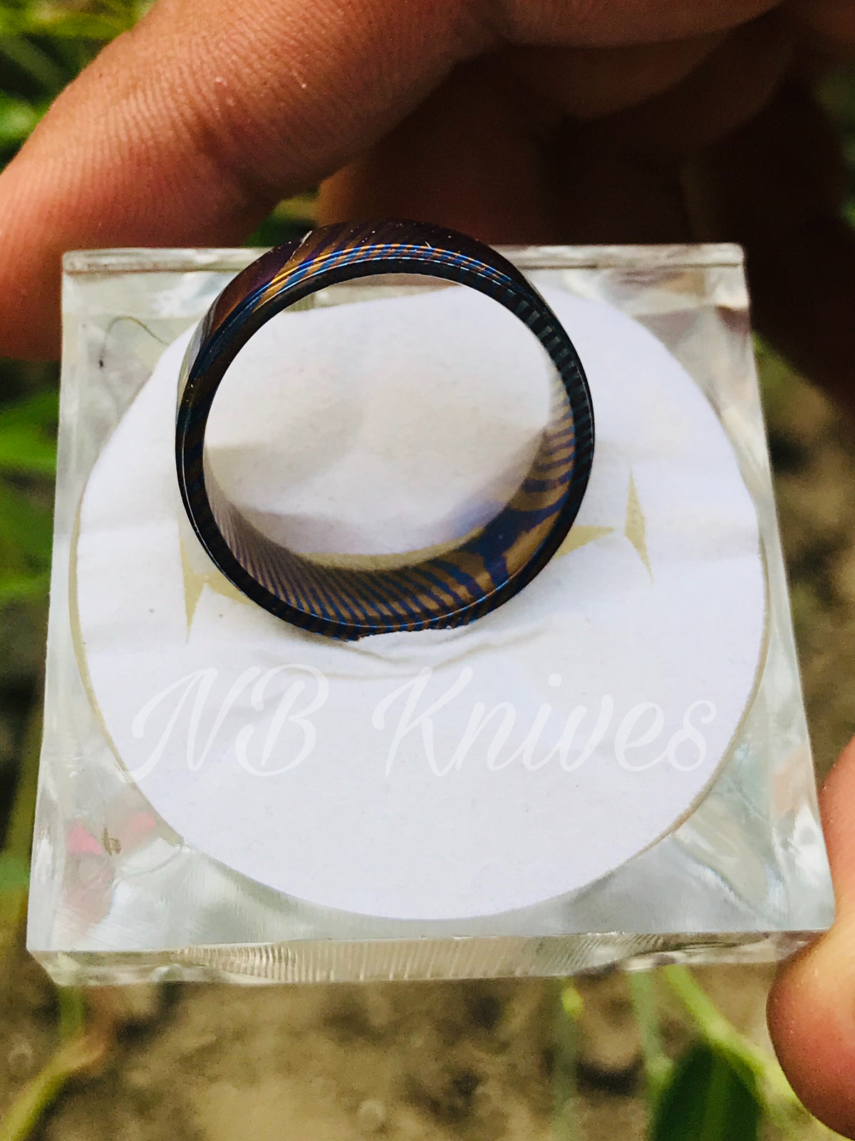 Titanium Zirconium Timascus Ring #5