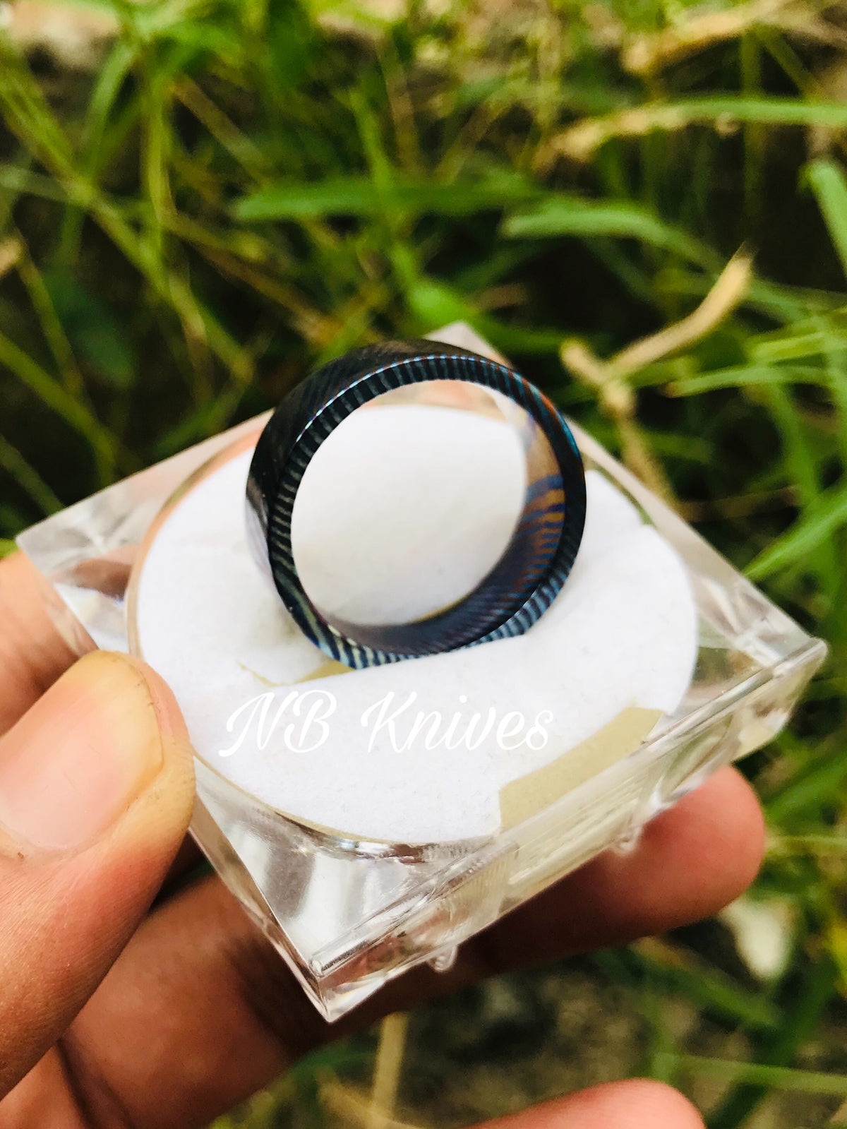 Titanium Zirconium Timascus Ring #8