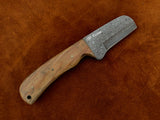 |NB KNIVES| CUSTOM HANDMADE COWBOY BULL CUTTER KNIFE WITH LEATHER SHEATH