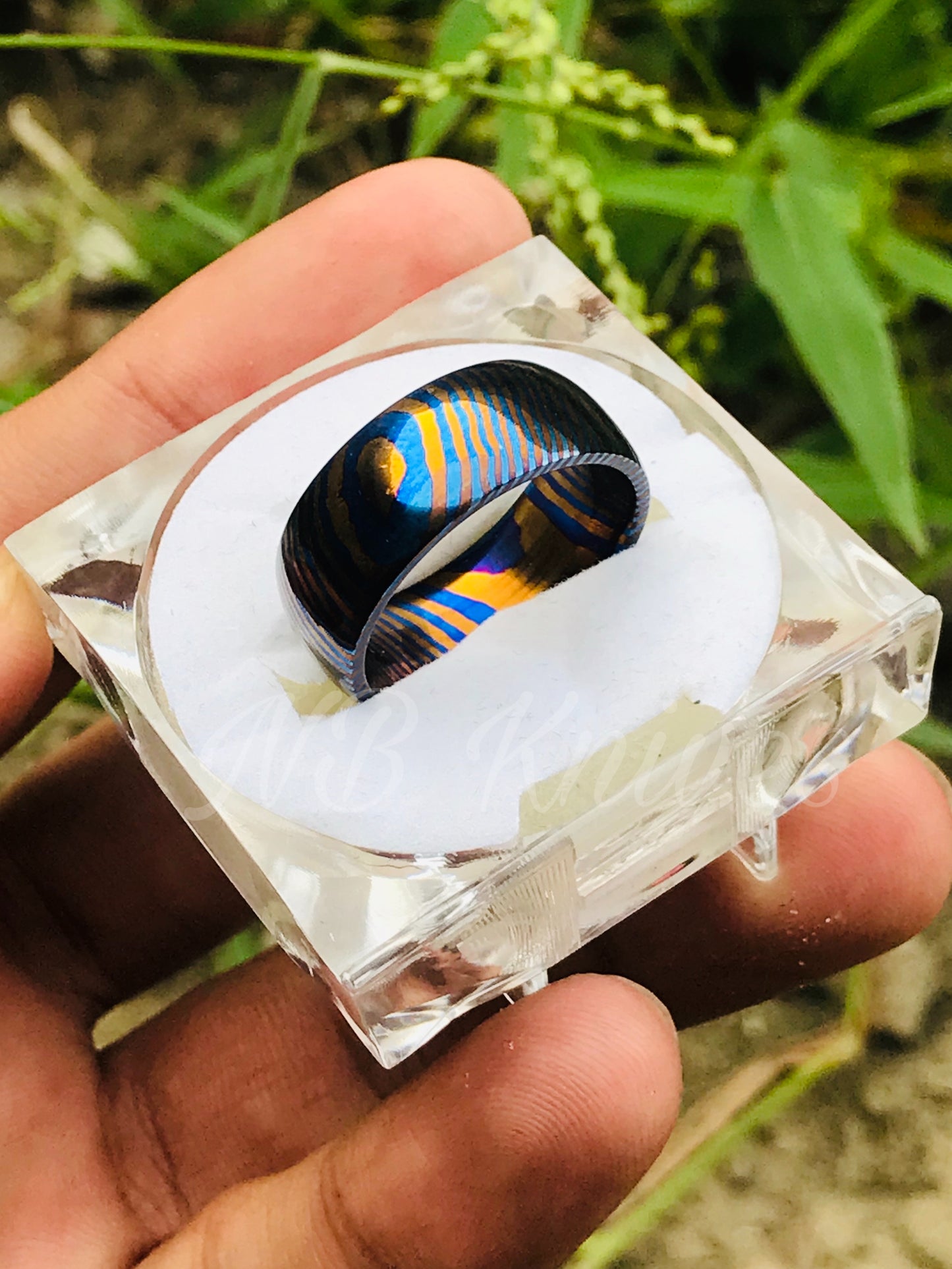 Titanium Zirconium Timascus Ring #2