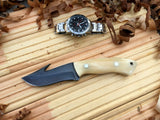 CUSTOM HANDMADE 1095 H.C STEEL KNIFE/ CAMEL BONE TANG WORK HANDLE