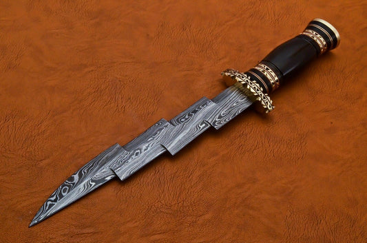 CUSTOM-DEMASCUS-STEEL-HUNTING-KNIFE - NB CUTLERY LTD