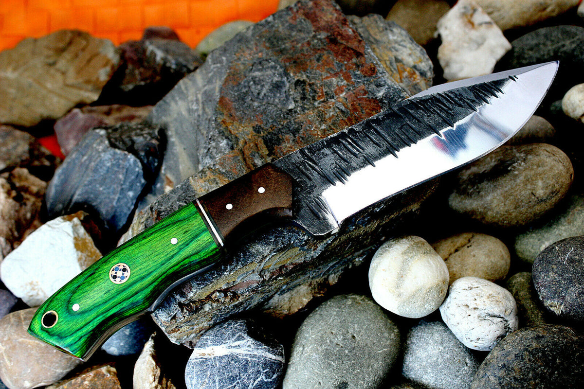 1095 Steel Hand FORGED HUNTING CAMPING EDC Knife HANDLE HARDWOOD