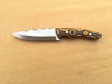 CUSTOM HANDMADE 5160 HIGH CARBON STEEL SCANDI GRIND BUSH CRAFT KNIFE
