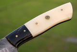 Damascus Steel Handmade HUNTING Knife with Bone Handle
