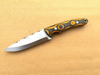 CUSTOM HANDMADE 5160 HIGH CARBON STEEL SCANDI GRIND BUSH CRAFT KNIFE