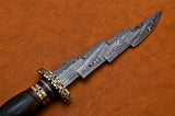 CUSTOM-DEMASCUS-STEEL-HUNTING-KNIFE - NB CUTLERY LTD