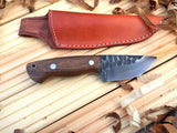 CUSTOM HANDMADE 1095 HIGH CARBON STEEL HUNTING,BUSHCRAFT KNIFE HANDLE ROSEWOOD