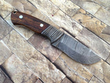 CUSTOM HANDMADE DAMASCUS STEEL KNIFE /ROSEWOOD HANDLE