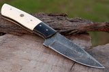 Damascus Steel Handmade HUNTING Knife with Bone Handle
