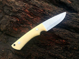 CUSTOM HANDMADE HIGH CARBON STEEL SCANDI GRIND BUSHCRAFT KNIFE