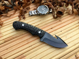 CUSTOM HANDMADE 1095 H.C STEEL KNIFE/ MICARTA TANG WORK HANDLE