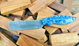 |NB KNIVES| CUSTOM HANDMADE COWBOY BULL CUTTER KNIFE WITH LEATHER SHEATH