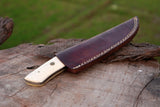 Damascus Steel Handmade HUNTING Knife with Bone Handle