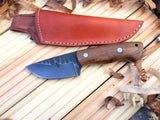 CUSTOM HANDMADE 1095 HIGH CARBON STEEL HUNTING,BUSHCRAFT KNIFE HANDLE ROSEWOOD