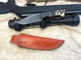 CUSTOM HANDMADE 5160 SPRING STEEL BUSH CRAFT SURVIVAL KNIFE