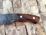 CUSTOM HANDMADE DAMASCUS STEEL KNIFE /ROSEWOOD HANDLE