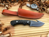 CUSTOM HANDMADE 1095 H.C STEEL KNIFE/ MICARTA TANG WORK HANDLE